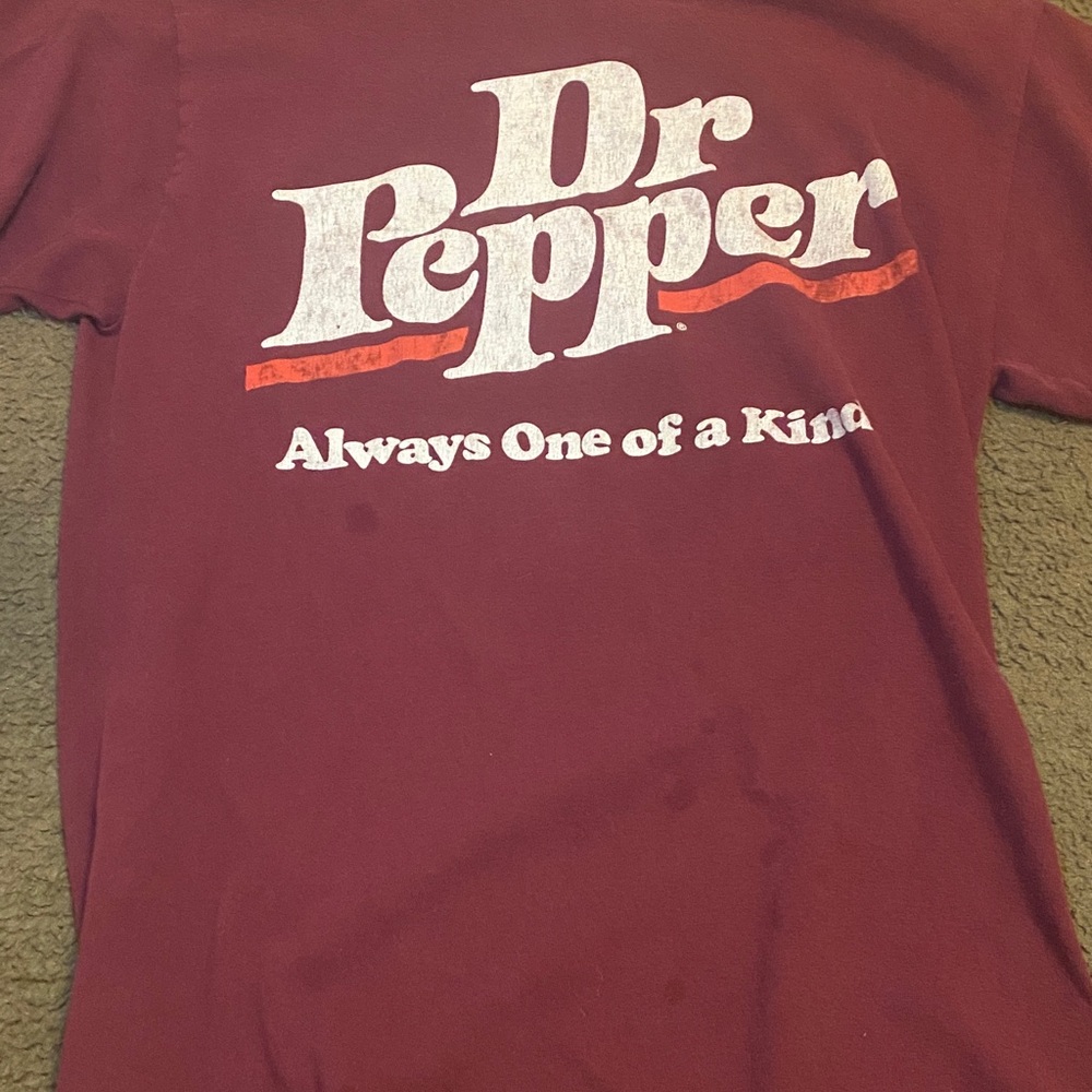 Dr Pepper Maroon Graphic T-Shirt